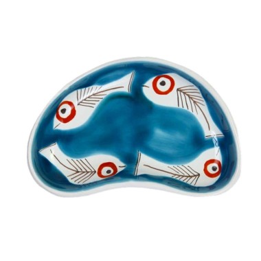 Sicilian handmade Half Moon Tray Itaca MZL20IT de simone pottery Sicilian handmade Half Moon Tray Itaca MZL20IT de simone pottery
